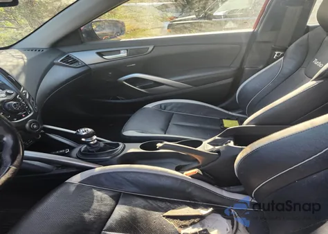 2015 Hyundai Veloster z USA, uszkodzony, nr VIN KMHTC6AE6FU240474